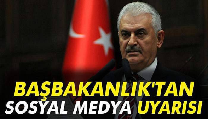  Başbakanlık'tan sosyal medya uyarısı