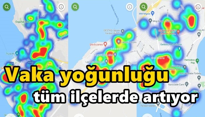 Vaka yoğunluğu tüm ilçelerde artıyor