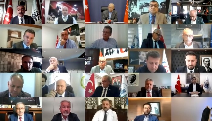 CHP’li İlçe Belediye Başkanları, Genel Başkanla Video Konferansla Bir Araya Geldi