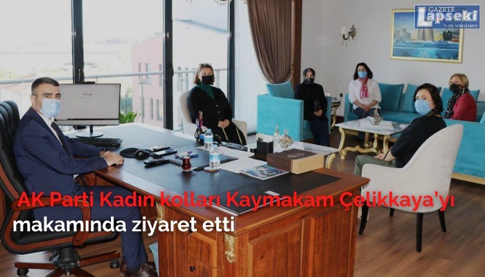 Kadın kolları Kaymakam Çelikkaya’yı makamında ziyaret etti  