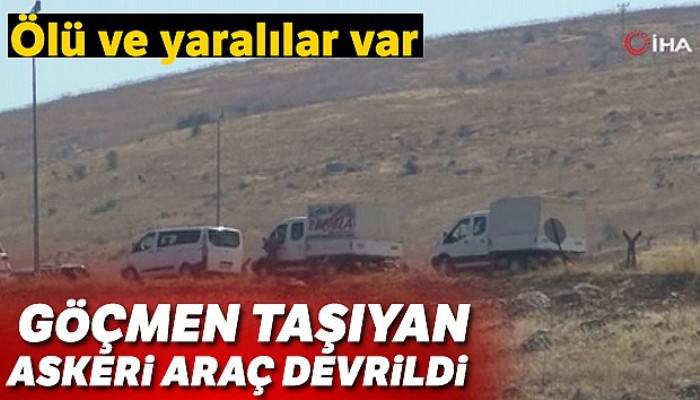 Kaçak göçmenleri taşıyan askeri araç devrildi: 6 ölü, 27 yaralı