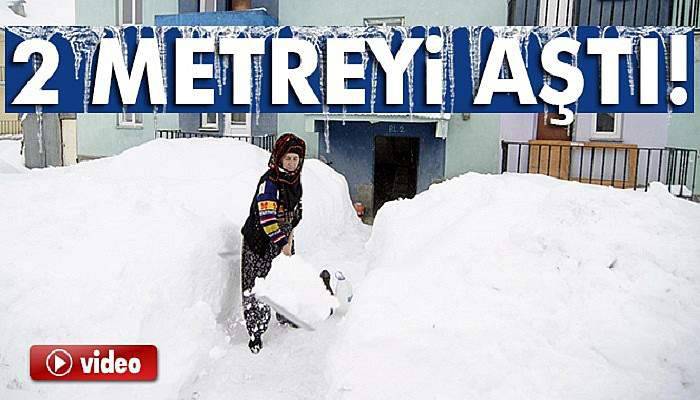 Ovacık'ta kar kalınlığı 2 metreye kadar ulaştı