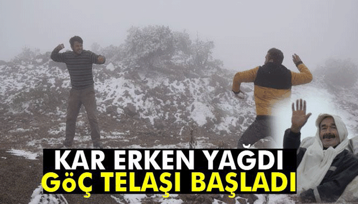 Kar erken yağdı, yaylalarda göç telaşı başladı