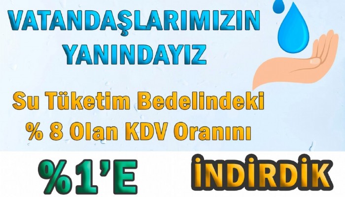 Suda KDV İndirimi Sonrası Bazı Belediyeler İndirime Gitti