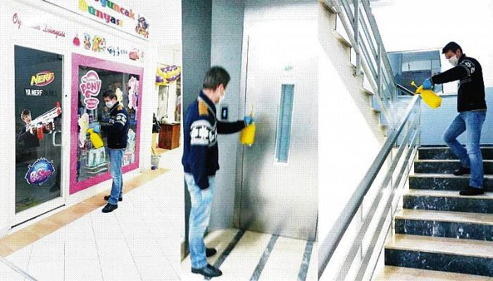 BTM KORONAVİRÜSE KARŞI DEZENFEKTE EDİLİYOR