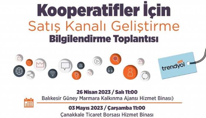 Kooperatifler İçin Satış Kanalı Geliştirme Bilgilendirme Toplantısı Yapılacak