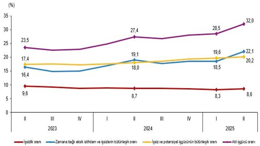 Mevsim Etkisinden Arındırılmış İşsizlik Oranı %8,6 Seviyesinde Gerçekleşti