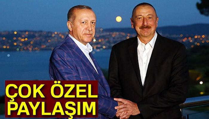 Cumhurbaşkanı Erdoğan'dan özel Aliyev paylaşımı