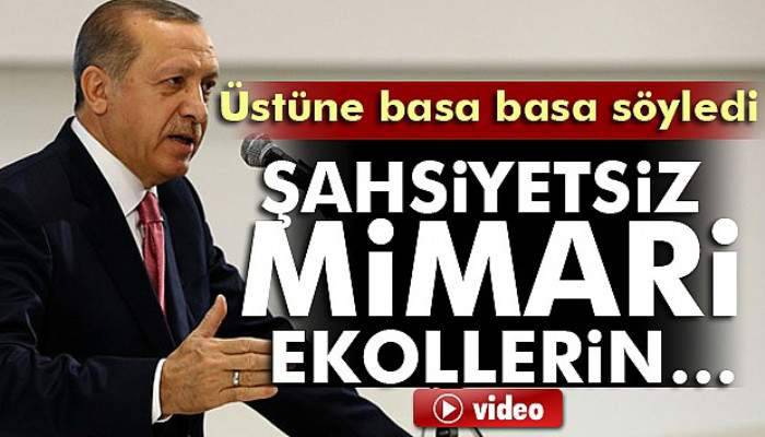 Erdoğan’dan Şehircilik Şurası’nda yatay mimari vurgusu