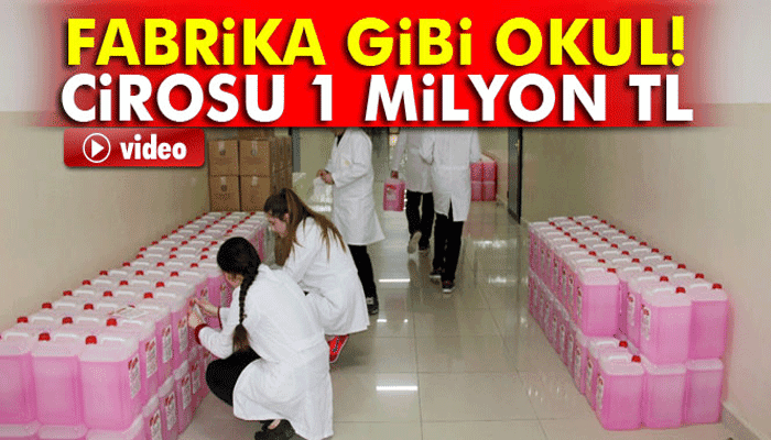 Fabrika gibi okul: Cirosu 1 milyon TL