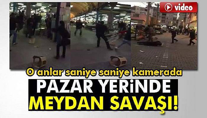 Pazar yerinde meydan savaşı: 2'si Suriyeli 3 yaralı