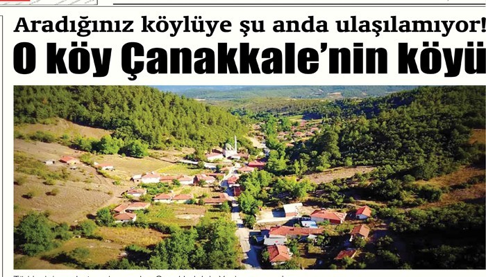 Aradığınız köylüye şu anda ulaşılamıyor! O köy Çanakkale’nin köyü
