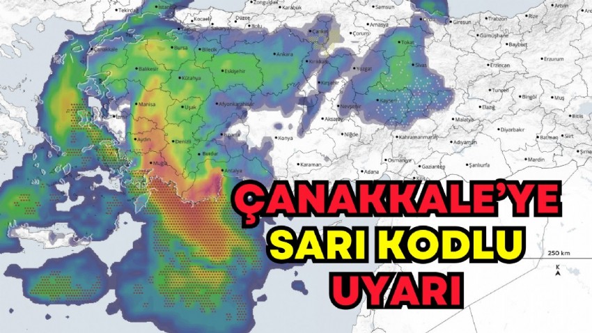 Çanakkale'ye Sarı Kodlu Uyarı!