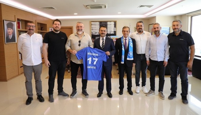 BİGASPOR YÖNETİM KURULUNDAN, VALİ AKTAŞ’A ZİYARET