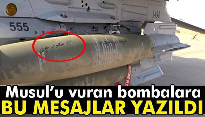Musul’u vuran bombalara bu mesajlar yazıldı