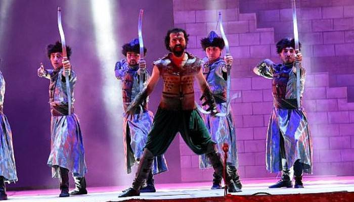 Çanakkale'da 'Bir Hilal Uğruna' gösterisi (VİDEO)