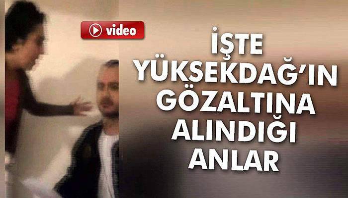 Figen Yüksekdağ'ın gözaltına alındığı anlar