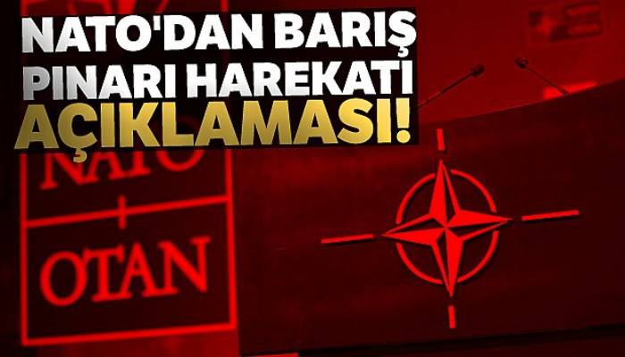 NATO'dan Barış Pınarı harekatı açıklaması!