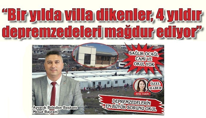 DEPREMZEDELERİN EN BÜYÜK SORUNU OKUL