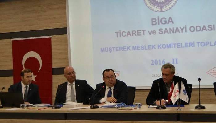 Biga TSO Müşterek Meslek Komiteleri toplantısı yapıldı