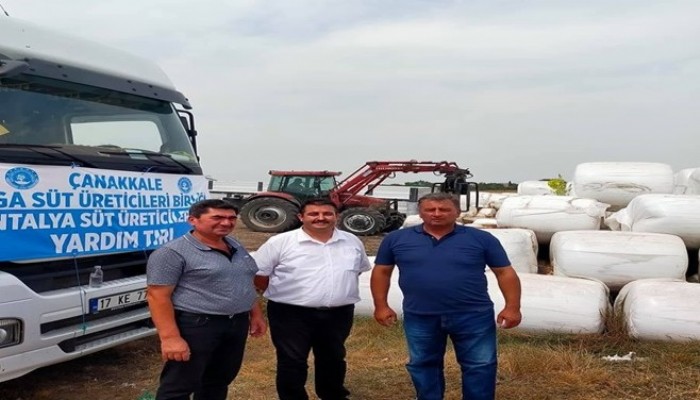 Biga Süt Birliği, afet bölgesine 2 tır yardım gönderdi   