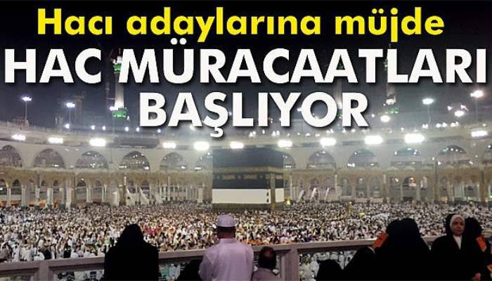 Hacı adaylarına müjde! Müracaatlar başlıyor
