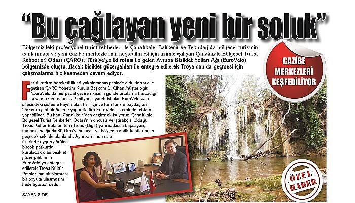 “Bu çağlayan yeni bir soluk”