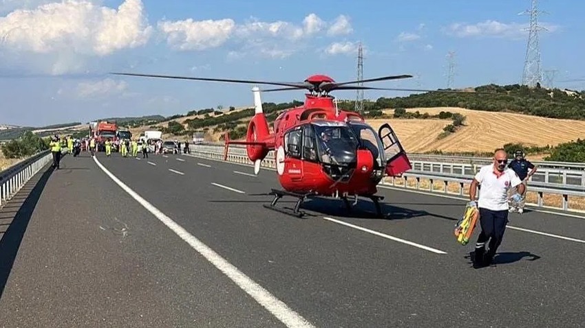 Çanakkale-Malkara Yolunda Helikopterli Operasyonu