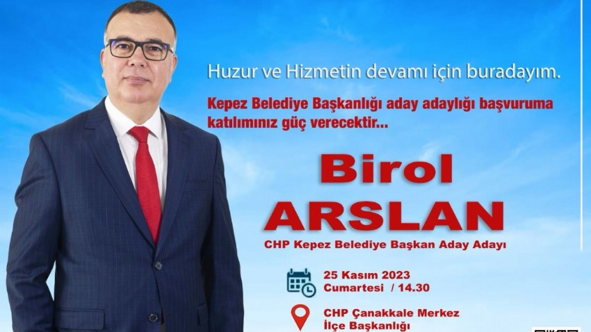 Arslan adaylığını açıklayacak