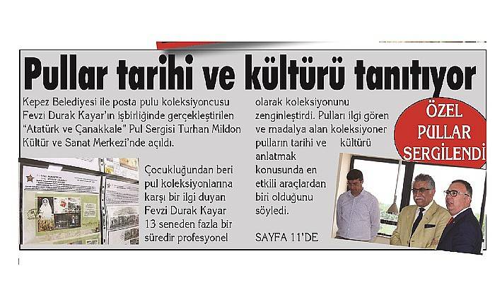 ÖZEL PULLAR SERGİLENDİ
