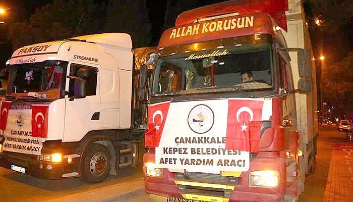Çanakkale’den Elazığ’a yardım yağdı