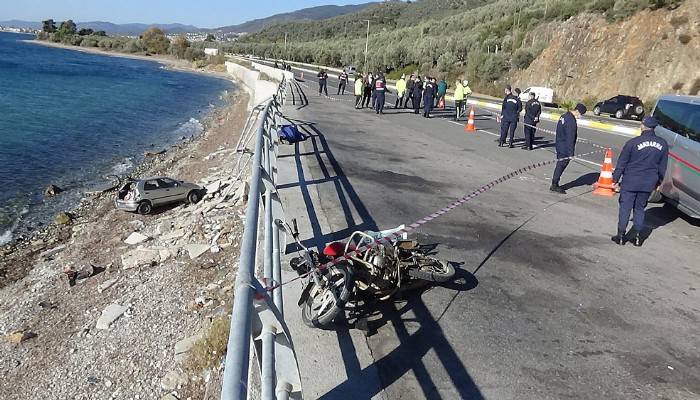 Çanakkale-Edremit istikametinde ölümlü trafik kazası (VİDEO)