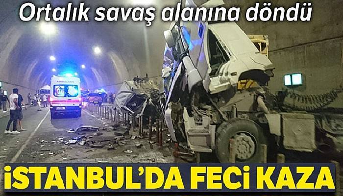Sabiha Gökçen Havalimanı bağlantı yolundaki tünelde feci kaza