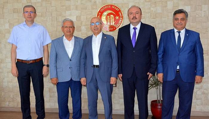 Bandırma Onyedi Eylül Üniversitesi Rektörü’nden, Rektör Prof. Dr. Sedat Murat’a Ziyaret