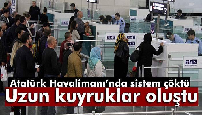Atatürk Havalimanı’nda pasaport sistemi arızası
