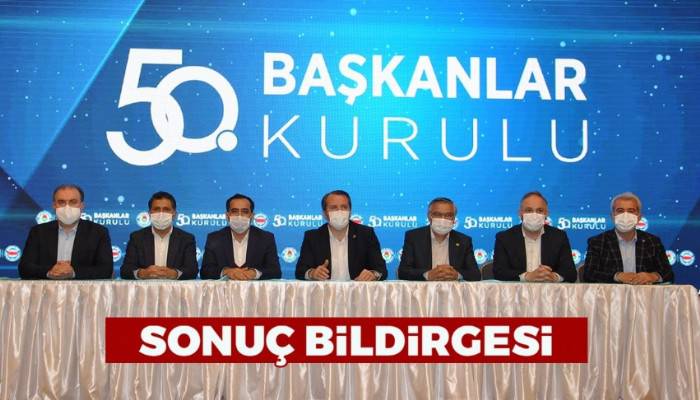 Eğitim Bir-Sen 50. Başkanlar Kurulu Toplantısının Sonuç Bildirgesini Yayınladı