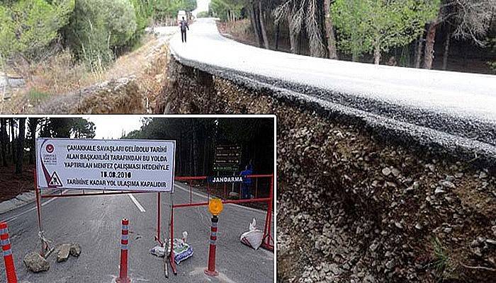 O yol yeniden trafiğe açıldı!