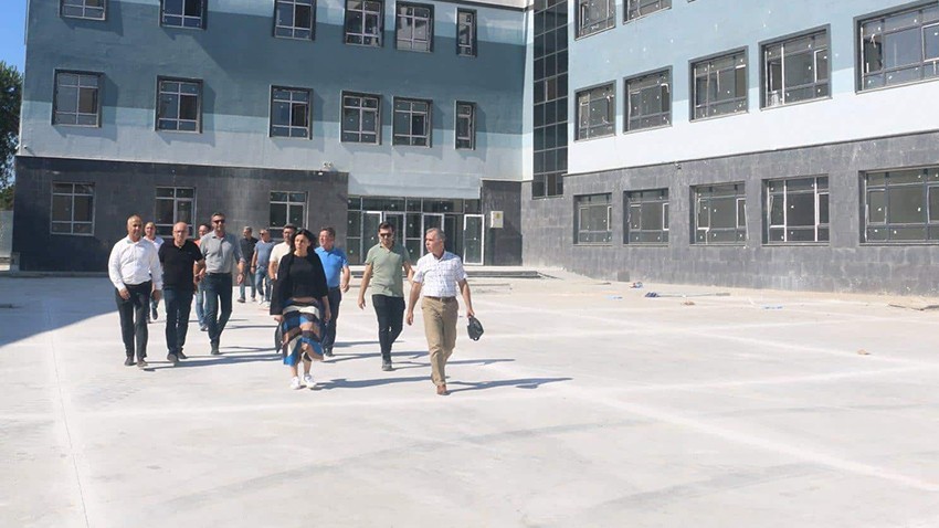Eğitim Yatırımlarını Yerinde İnceledi