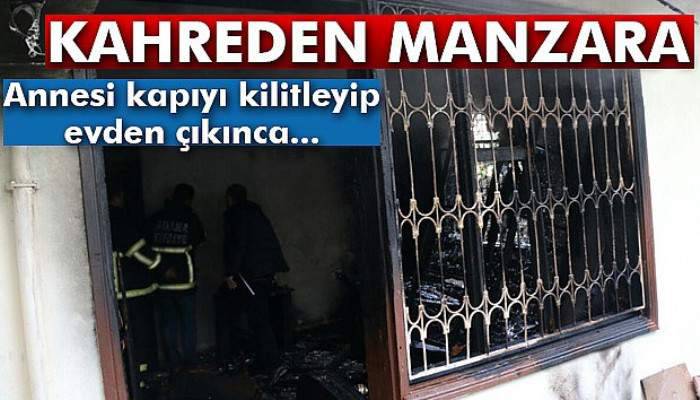  Annesi kapıyı kilitleyip evden çıkınca...