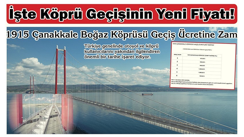 İşte Köprü Geçişinin Yeni Fiyatı!