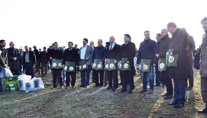 Kozçeşme köyü merasına tohum ekildi