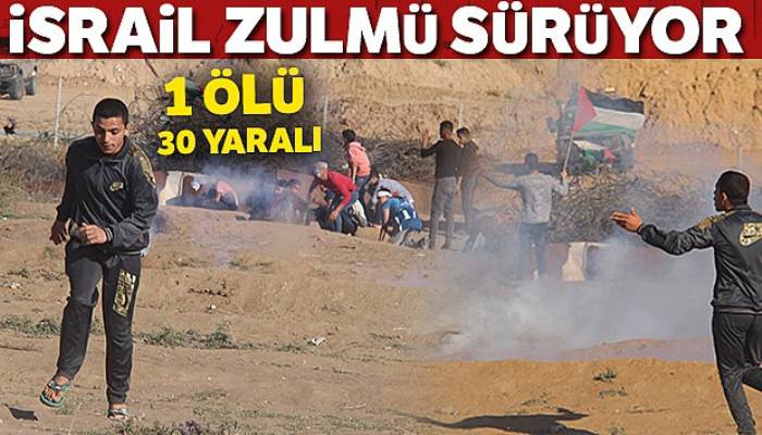 İsrail askerlerinden Filistinlilere sert müdahale: 1 ölü, 30 yaralı