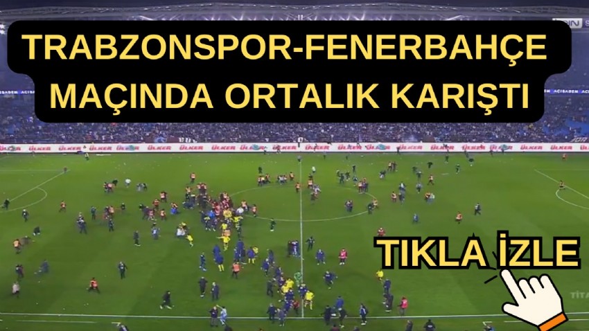 Türk futbolunda kara gece: Trabzon'da saha karıştı! 