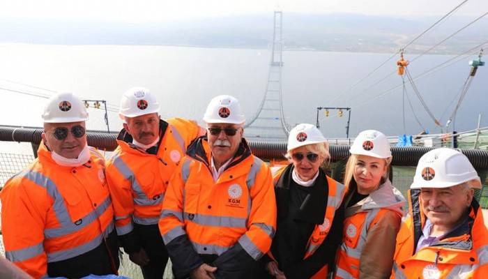 Başkan Gökhan ve Belediye Meclisi Grup Başkan Vekilleri Köprüyü Ziyaret Ettiler