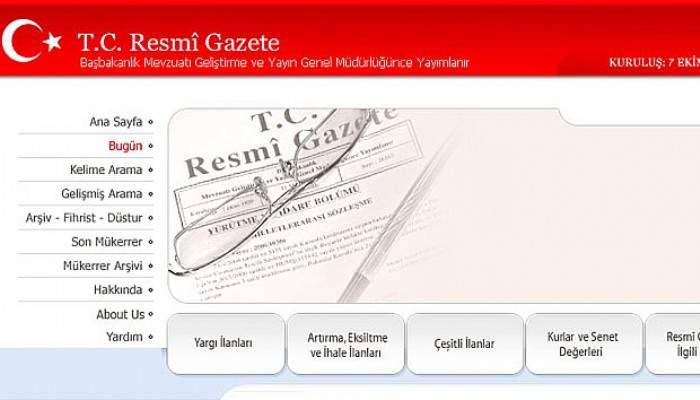 Atama kararları Resmi Gazete’de yayımlandı