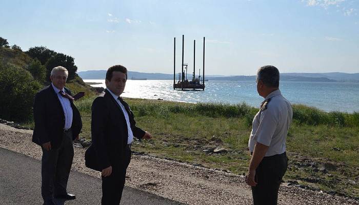 Vali Tavlı, 1915 Çanakkale Köprüsü İnşaat Alanında İncelemelerde Bulundu