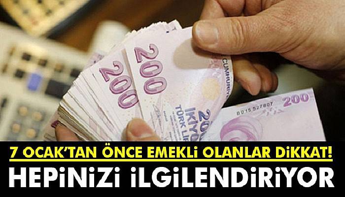 408 bin emekliye güzel haber!