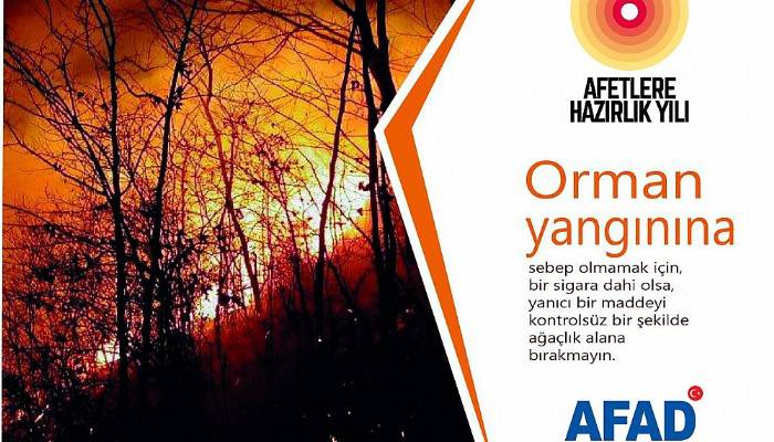 AFAD, orman yangınlarına karşı uyardı