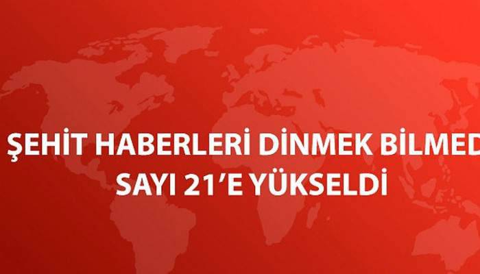 TÜRKİYE BİR GÜNDE 21 ŞEHİT VERDİ!