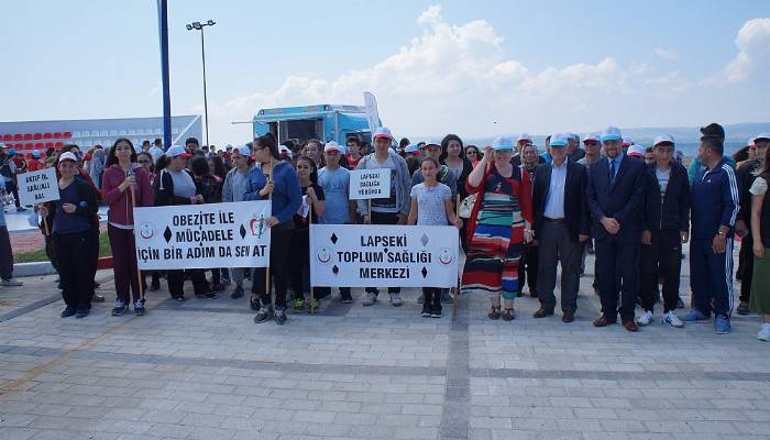  Lapseki’de sağlıklı yaşam yürüyüşü